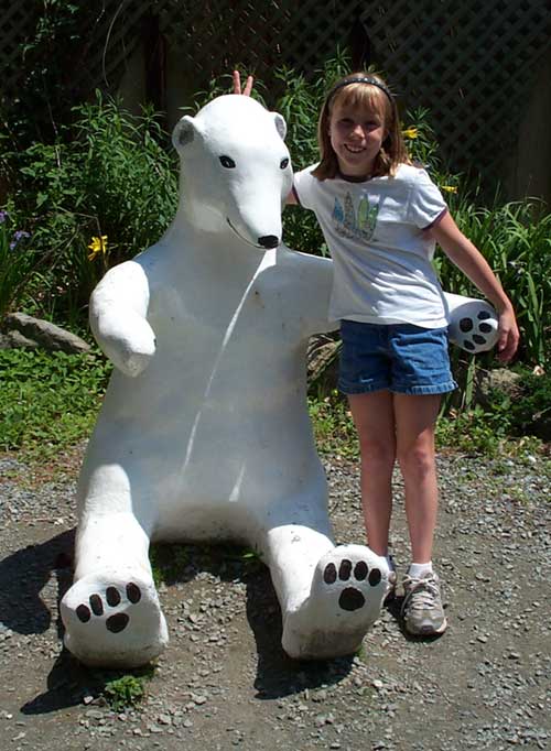 Sarah at Polar Caves