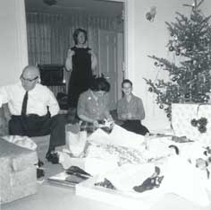 Christmas 1963 with Grandfather Carter at Fort Benning, GA.