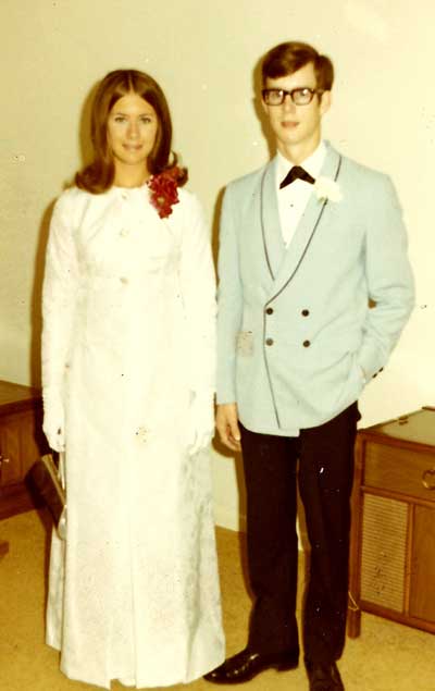 Ray picking up Pam Ryan for the 1969 FHHS Senior Prom.