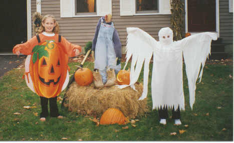 Sarah and Jeannine at Halloween '99