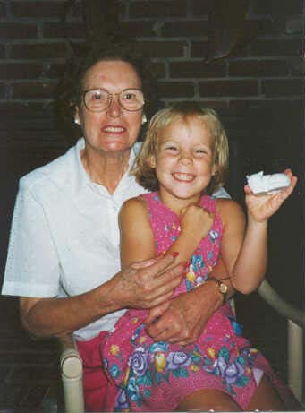 Virginia Carter and Sarah Carter, Easter 1998