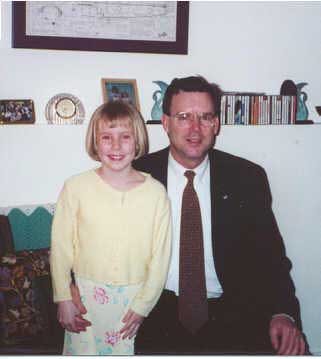 Ray Carter with daughter, Sarah, prior to the 2000 Hampton PTA Father-Daughter Dance.